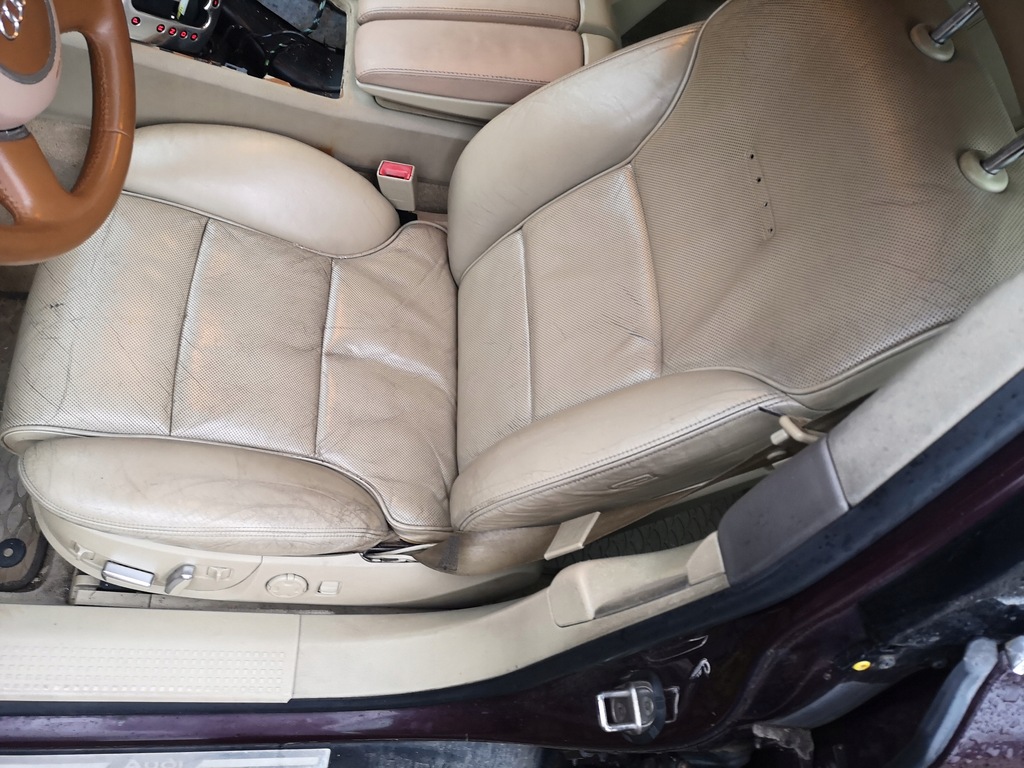 фото №13, Audi a8 d3 сидіння шкіра вентиляція підігрів бежеві