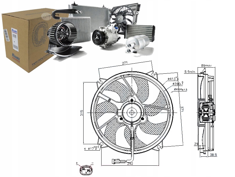 фото №1, Вентилятор радиатора [nissens]