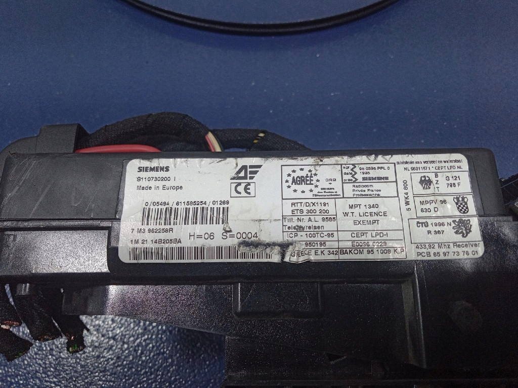 фото №8, Ford galaxy mk1 коробка предохранителей модуль bsi 7m3962258r