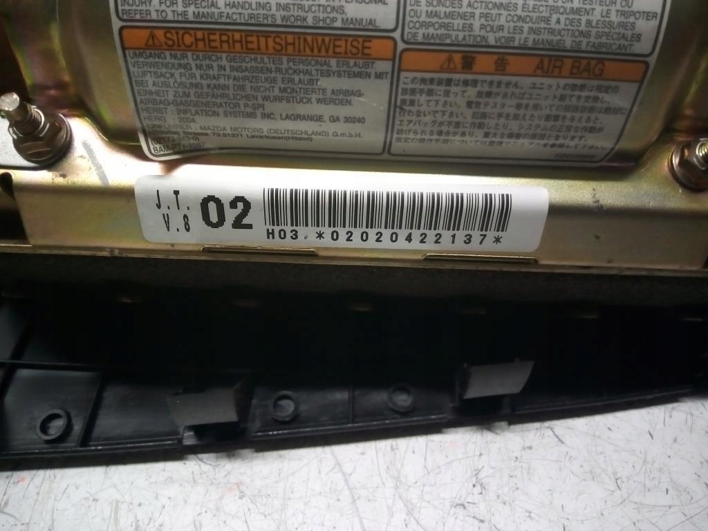 фото №6, Подушка air bag пасажира mazda 6 i 2.0 di