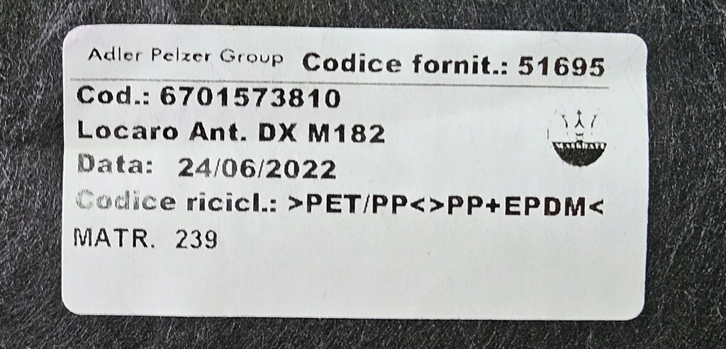 фото №10, Nowe правое передние подкрылок maserati grecale i 1 m182 670157381 302020025