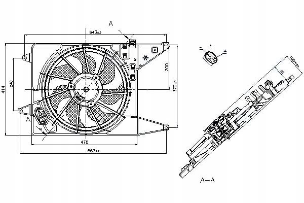 фото №1, Nissens вентилятор радіатора з корпус dacia log