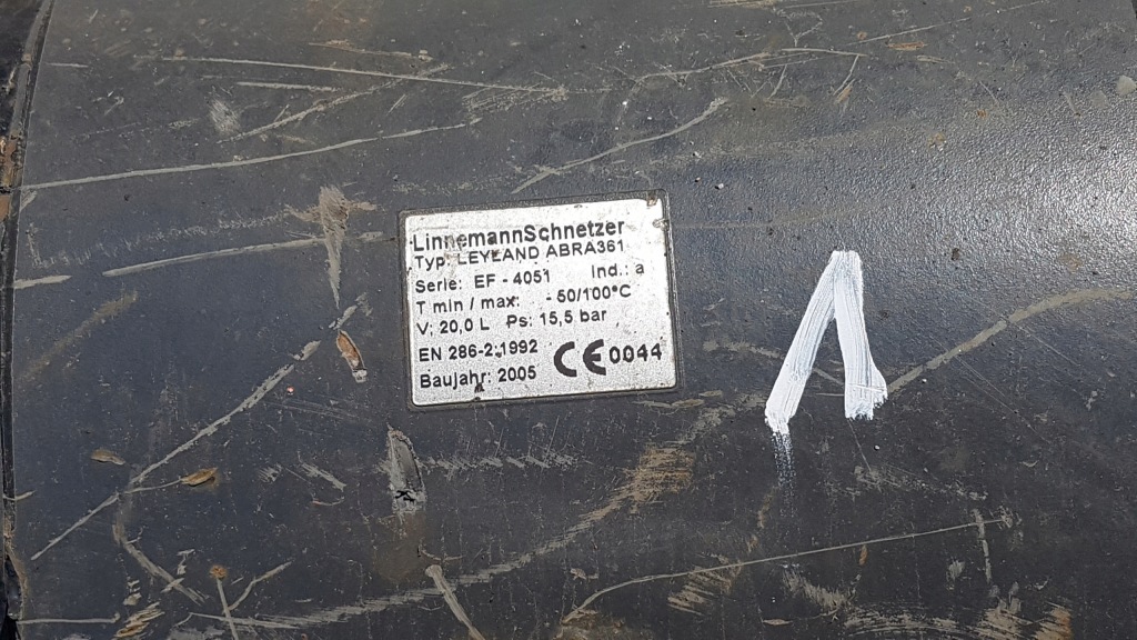 Купити Бак балон повітря 20l. daf 45 55 lf