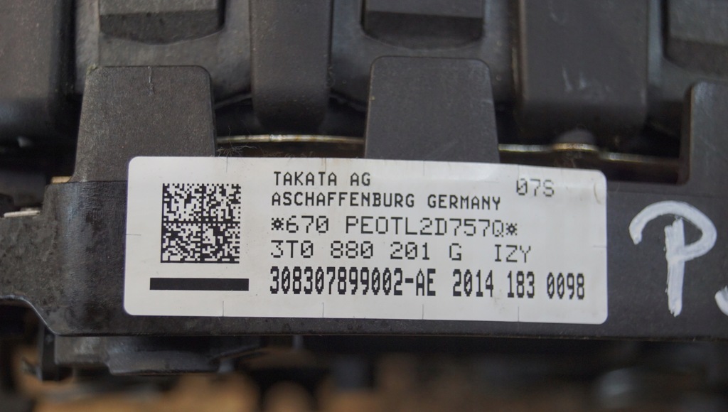 фото №14, Подушка подушка безопасности водителя skoda superb ii 3t0880201g