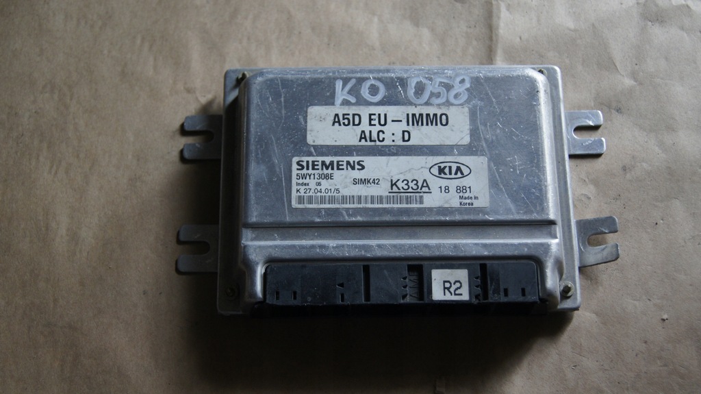 фото №1, Kia rio 1.3 бортовой компьютер двигателя