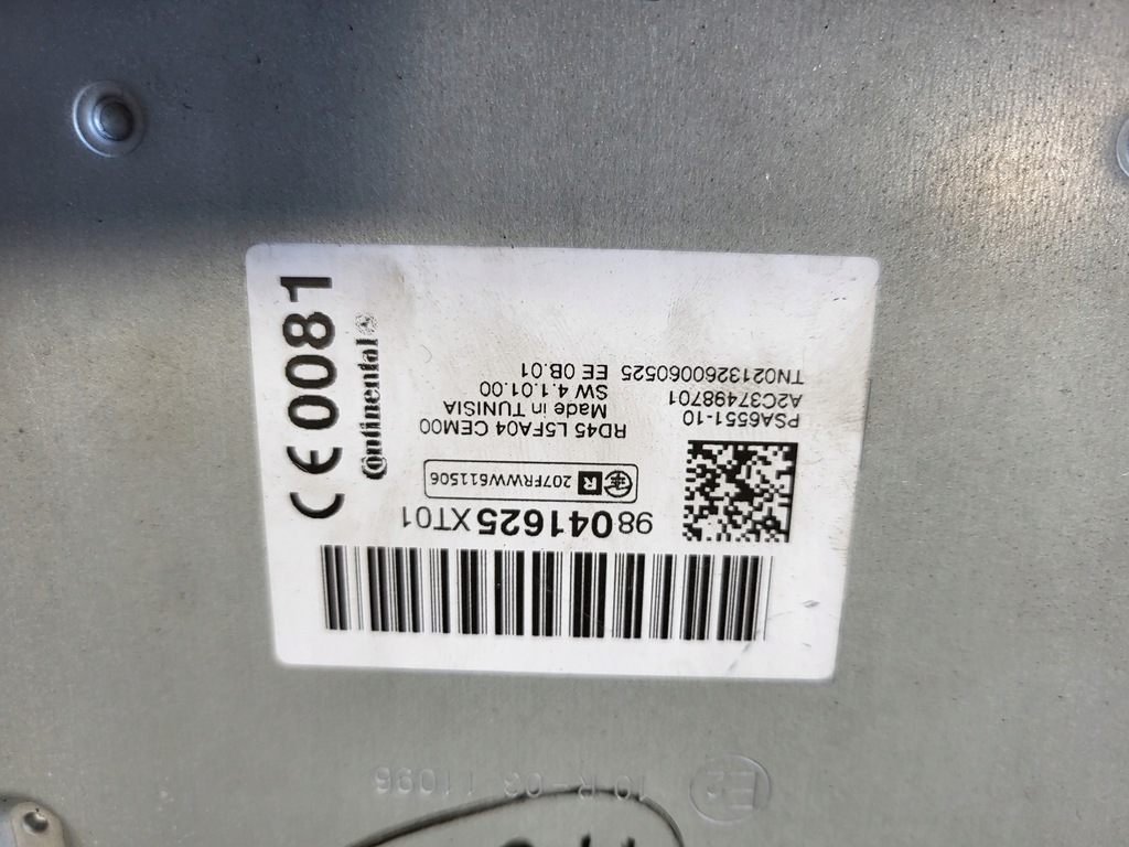 фото №2, Peugeot 3008 5008 радио 98041625xt01