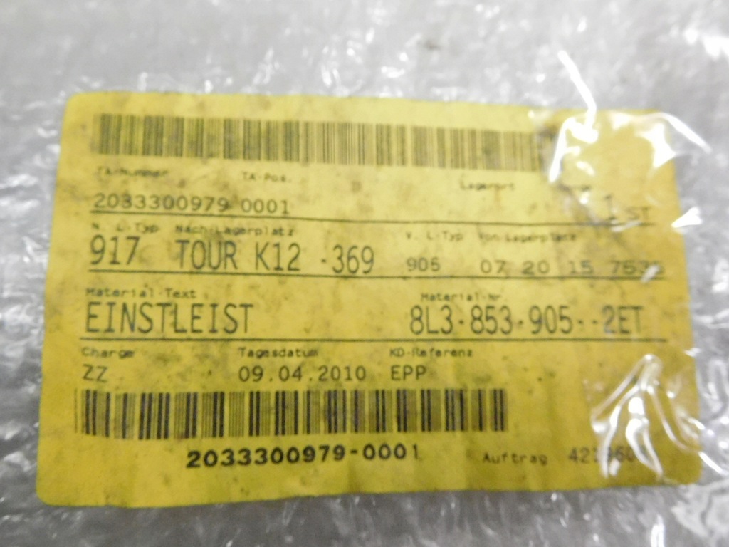 фото №13, Молдинг поріг audi a3 8l 8l3853905et