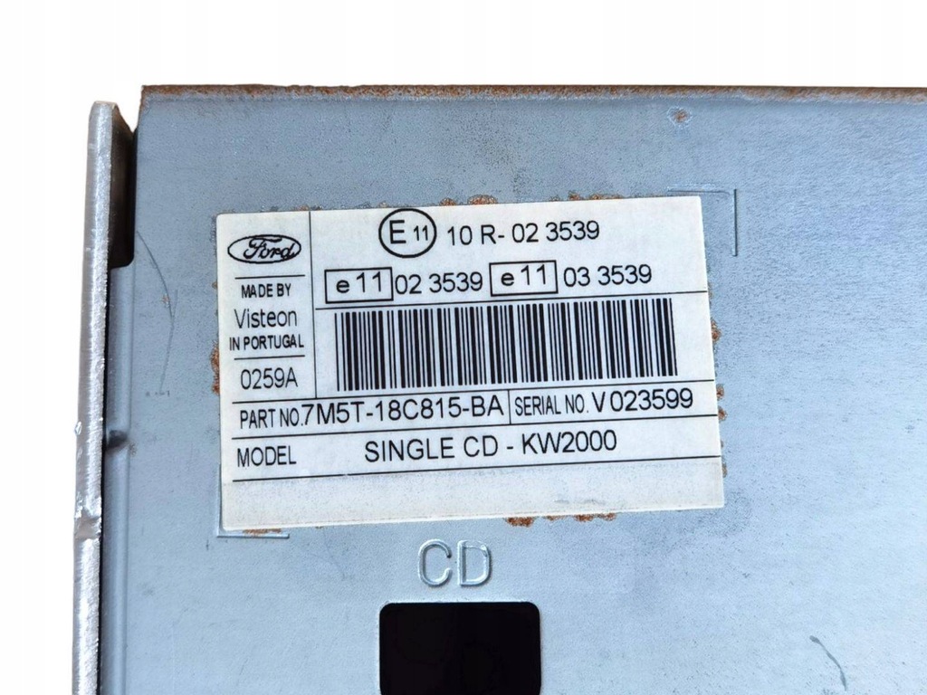 фото №7, Радио автомобильные ford focus 2 2007 7m5t-18c815-ba