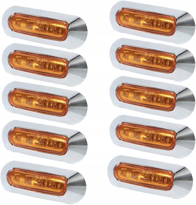 фото №8, 10 szt лампа габаритная 4 led светодиоды габаритный фонарь