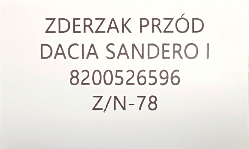 фото №9, Новый оригинальный бампер перед dacia sandero i - 8200526596