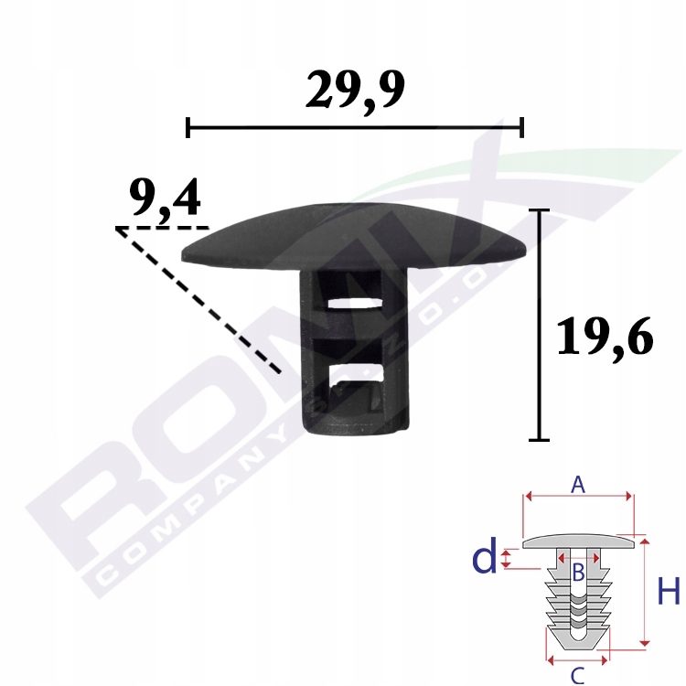 фото №3, Клипса nasadzana do dacia renault коврики