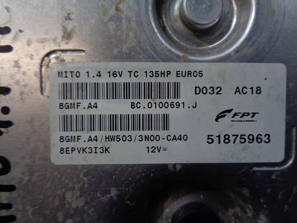 фото №3, Бортовий комп'ютер замок запалювання bsi alfa romeo mito 1.4 m-air