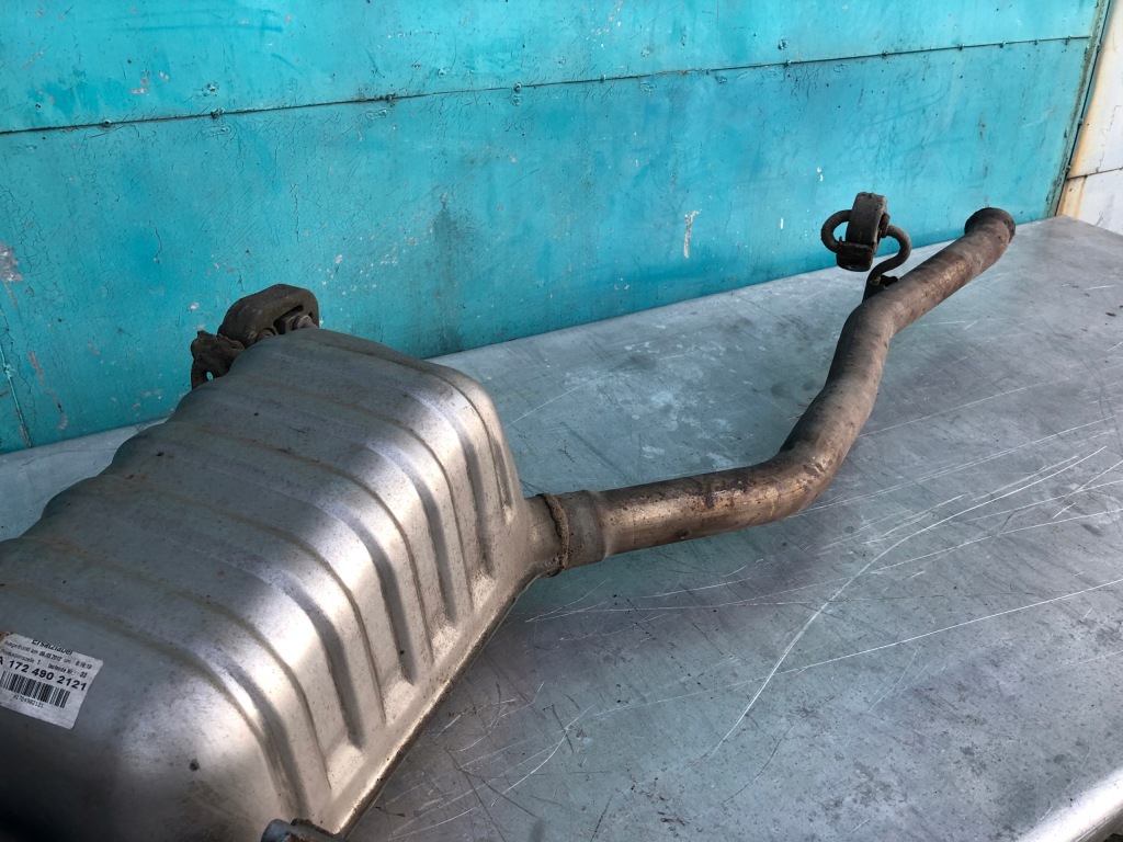 фото №3, Mercedes r172 slk левый гаситель выхлоп a1724912901