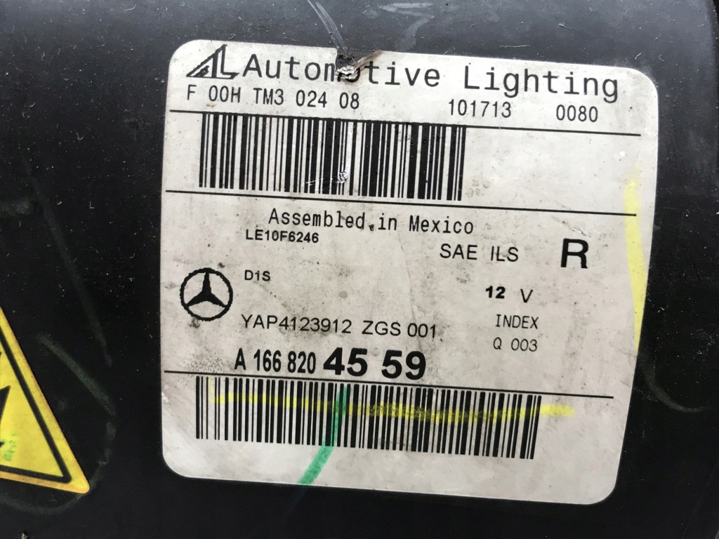 Mercedes gl w166 ксенон led правий фара фара права a1668204559 Ціна