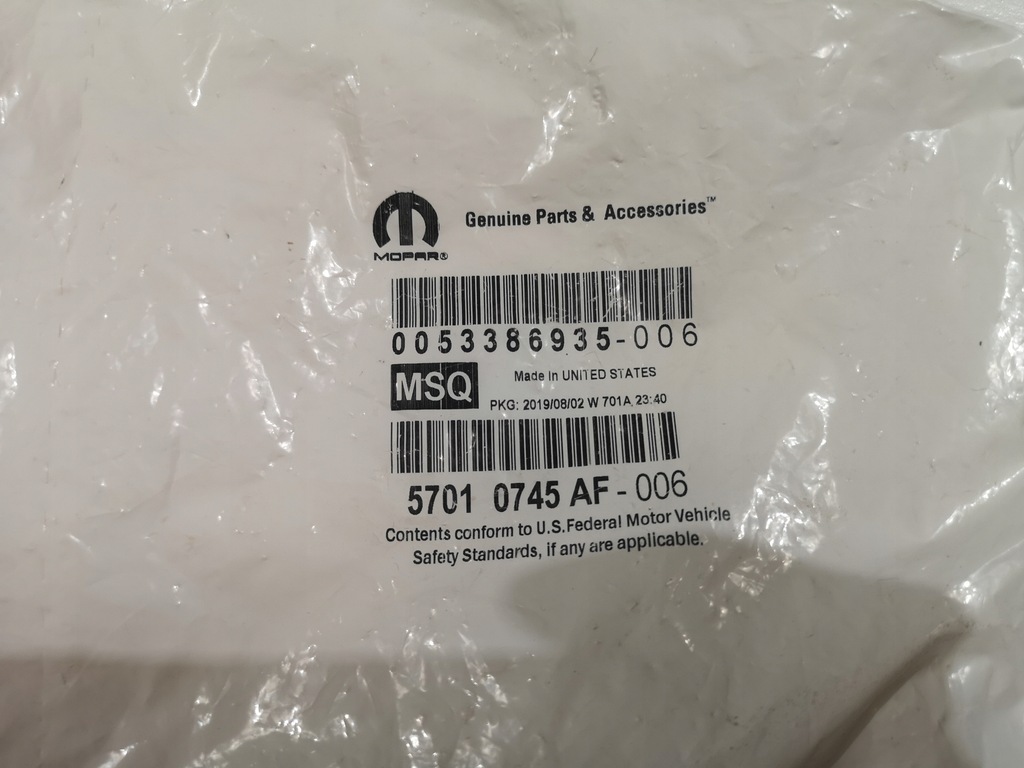 фото №6, Напрямна кронштейн бампера лівий перед оригінальний номер chrysler 300 2011-2023