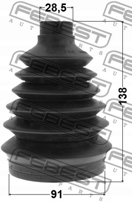 фото №3, 1417p-rod febest захист шарнір гомокінетичний