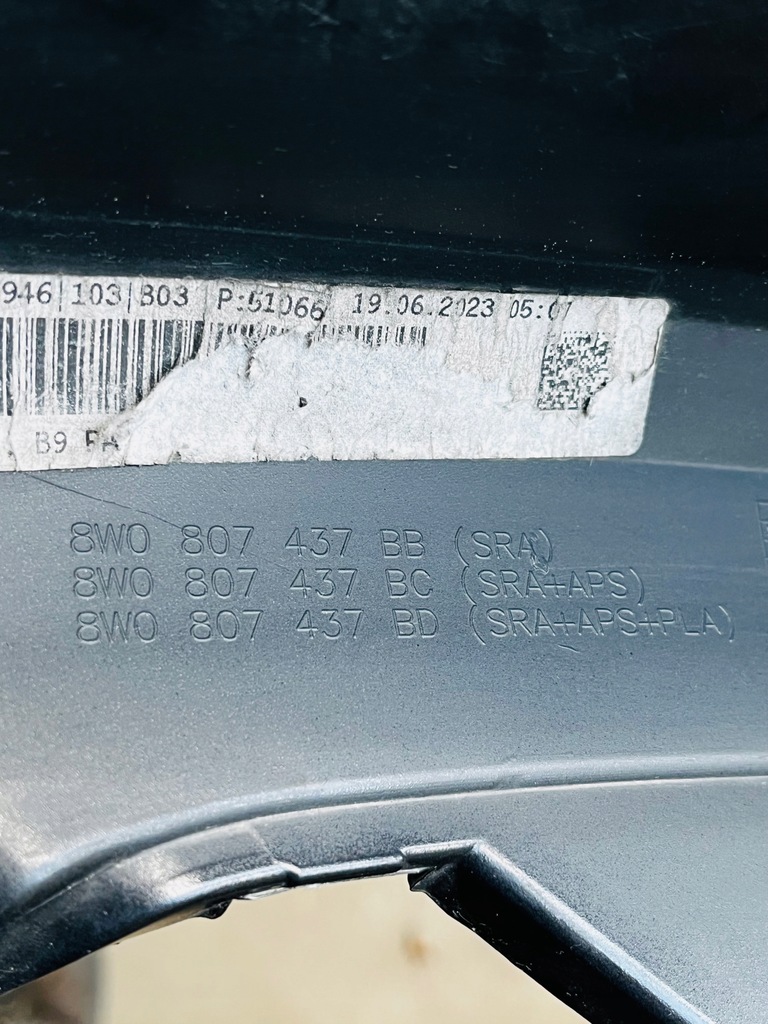 фото №8, Audi a4 b9 lift allroad 8w9 бампер передній 8w0807437bb