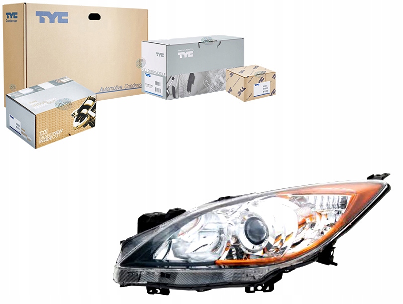 фото №1, Tyc фара лампа передняя mazda 3 1.6 mzr bl