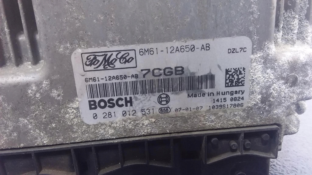 фото №6, Mazda 3 bk 1.6 d citd 90 km блок управления двигателя 6m61-12a650-ab 0281012531