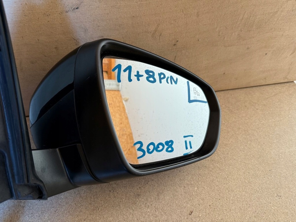 Купити Peugeot 3008 ii дзеркало праве 11+8 19 pin асистент europa