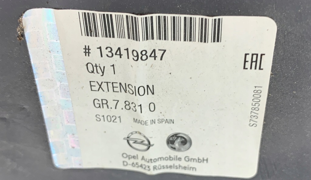 фото №11, Opel corsa e 14- спойлер бампера задня 13399563