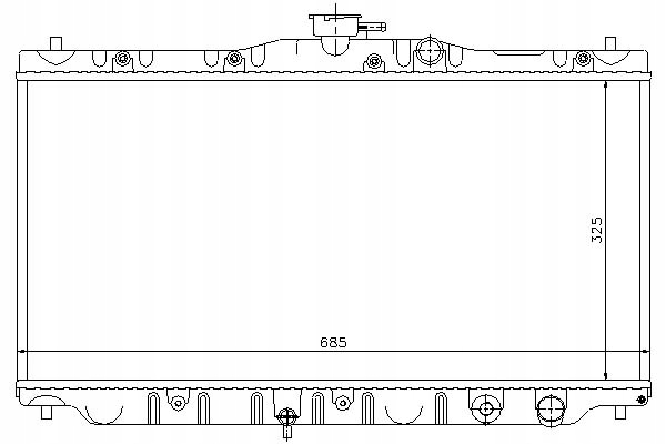 Купить Nissens радиатор воды honda accord 3 1.6 l ca4