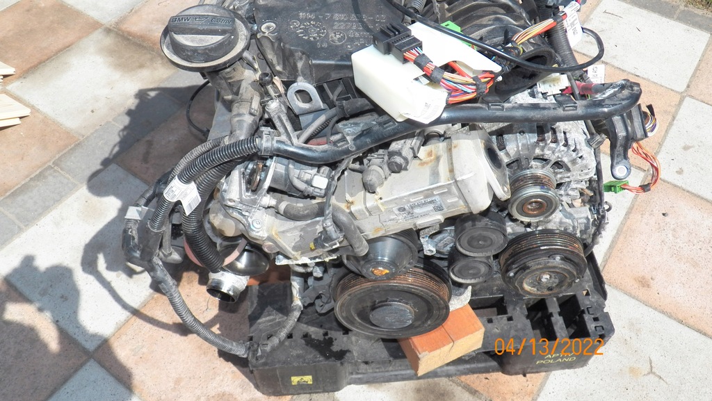 фото №1, Двигатель toyota bmw 1,6 d4d 1ww n47c mini cooper блок wał двигателя dół
