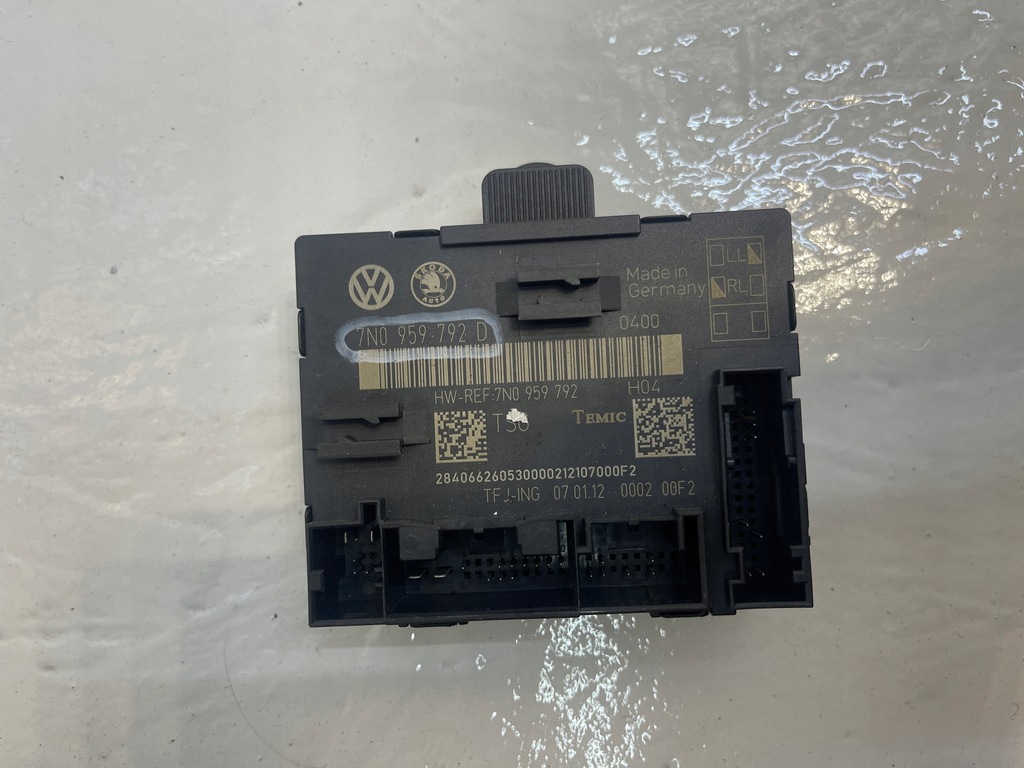 фото №1, Vw sharan 7n модуль дверь правый перед 7n0959792d