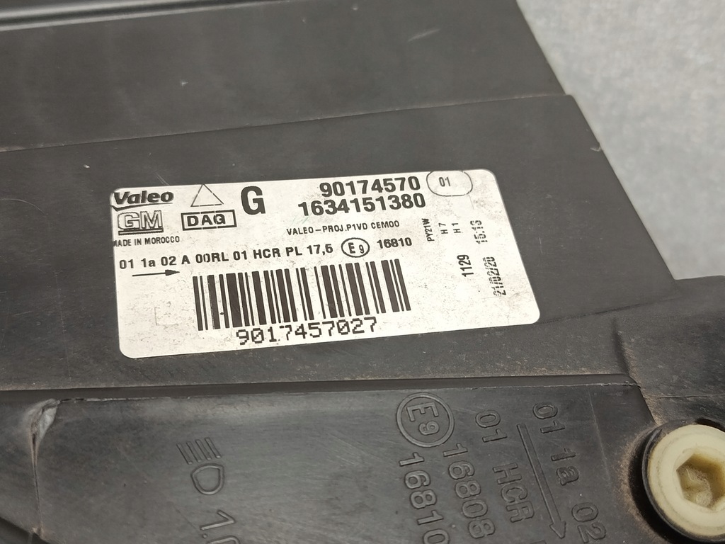 фото №11, Лампа левая фара led opel combo e оригинал 1634151380 90174570