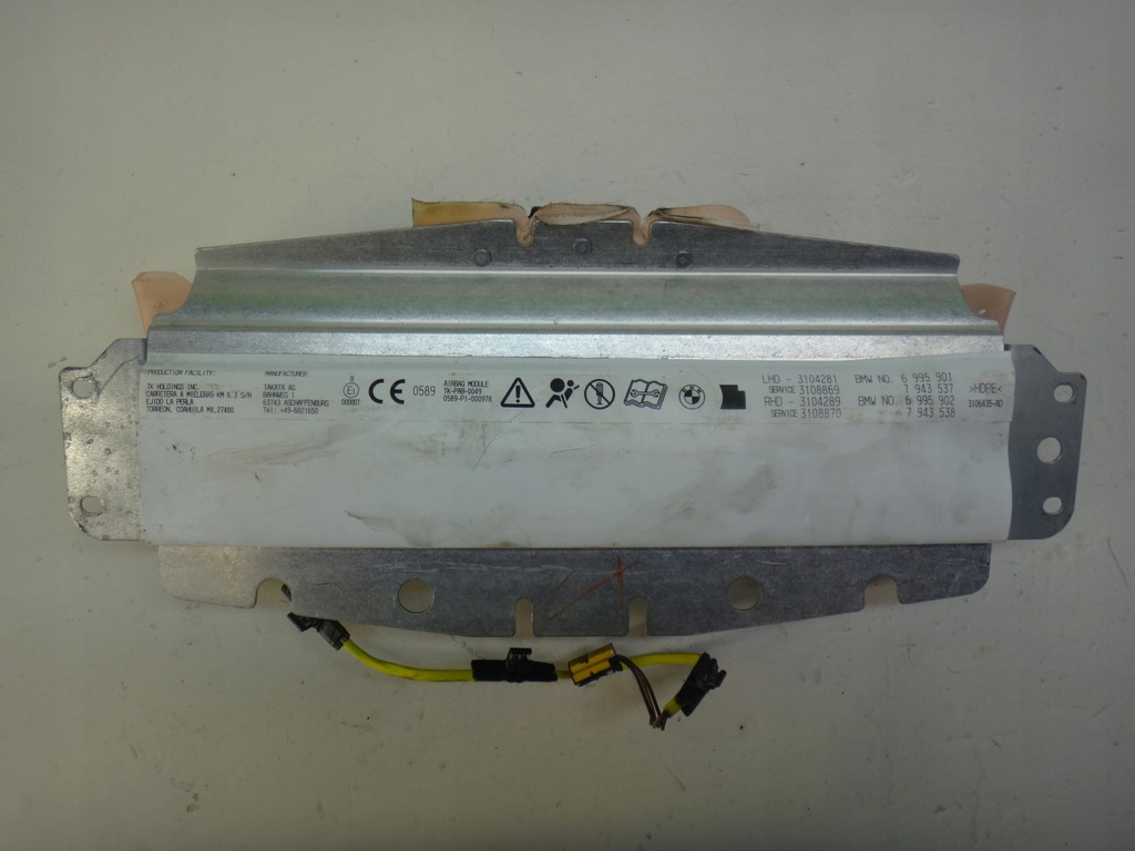 фото №5, Подушка правая приборная панель панели пассажира air bag bmw x5 e70 x6 e71 lci
