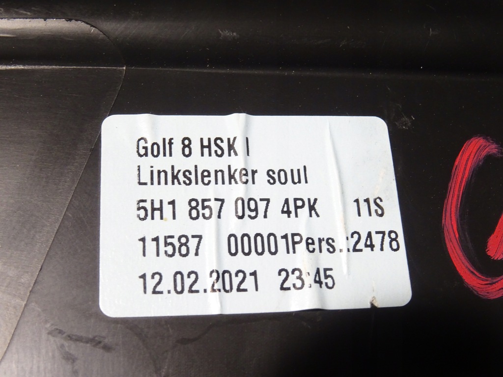 фото №8, Бардачок полиця пасажира перед передній правий vw golf viii 8 5h0 5h1857097