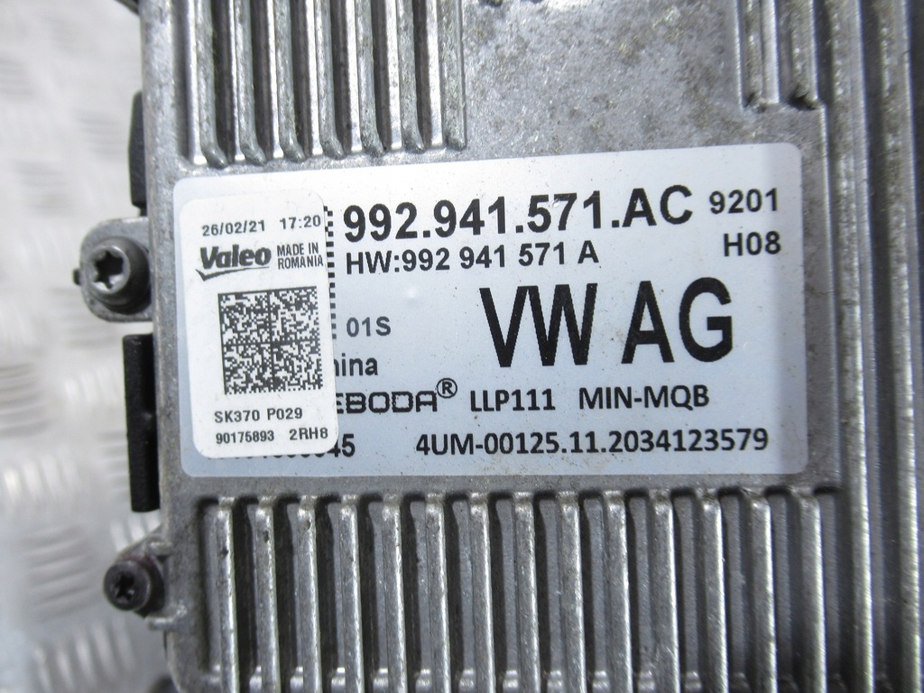 фото №14, Фара правый лампа правая skoda scala full led 657941016a оригинал