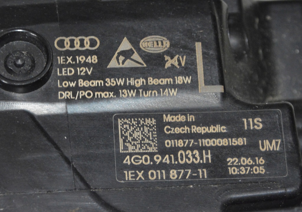 фото №9, Audi a6 c7 lift перед капот бампер pas передний лампы bez покраска lx7p