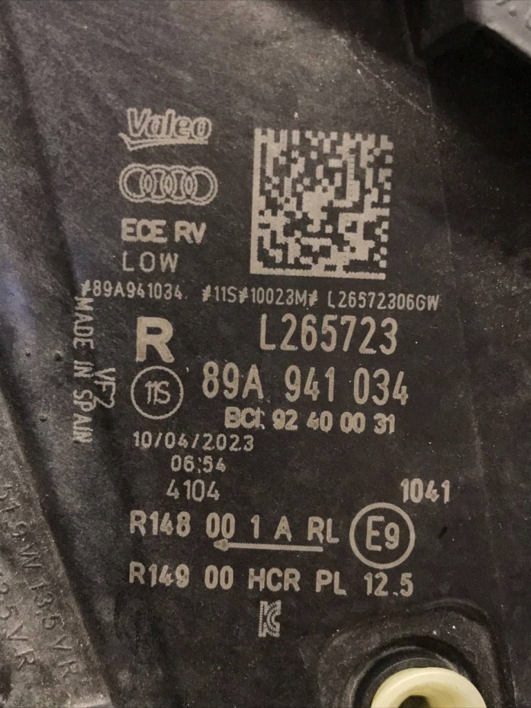 фото №12, Лампа правая перед audi q4 e-tron full led 89a941034