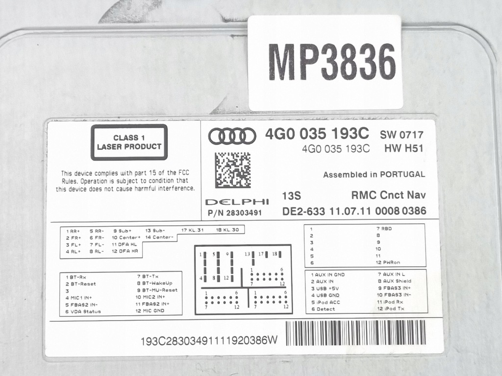 фото №6, Audi a6 c7 2013 панель / радиопроигрыватель cd/dvd/gps