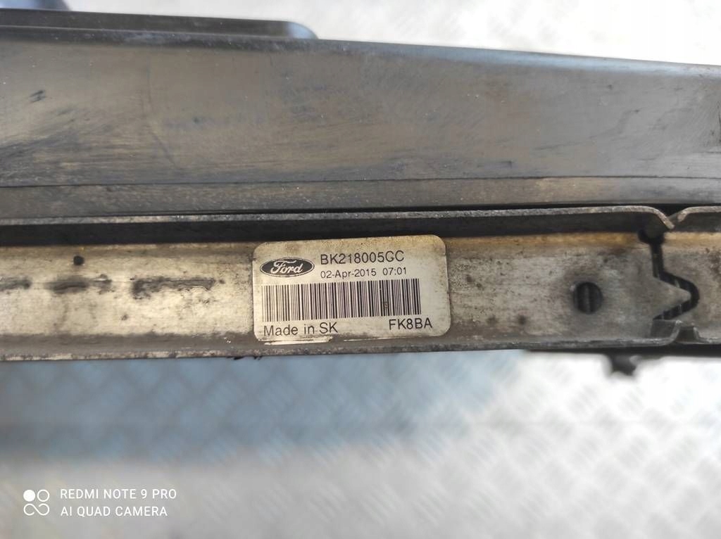 фото №12, Ford transit mk8 pas передній підсилювач радіатор радіатор балка нижня