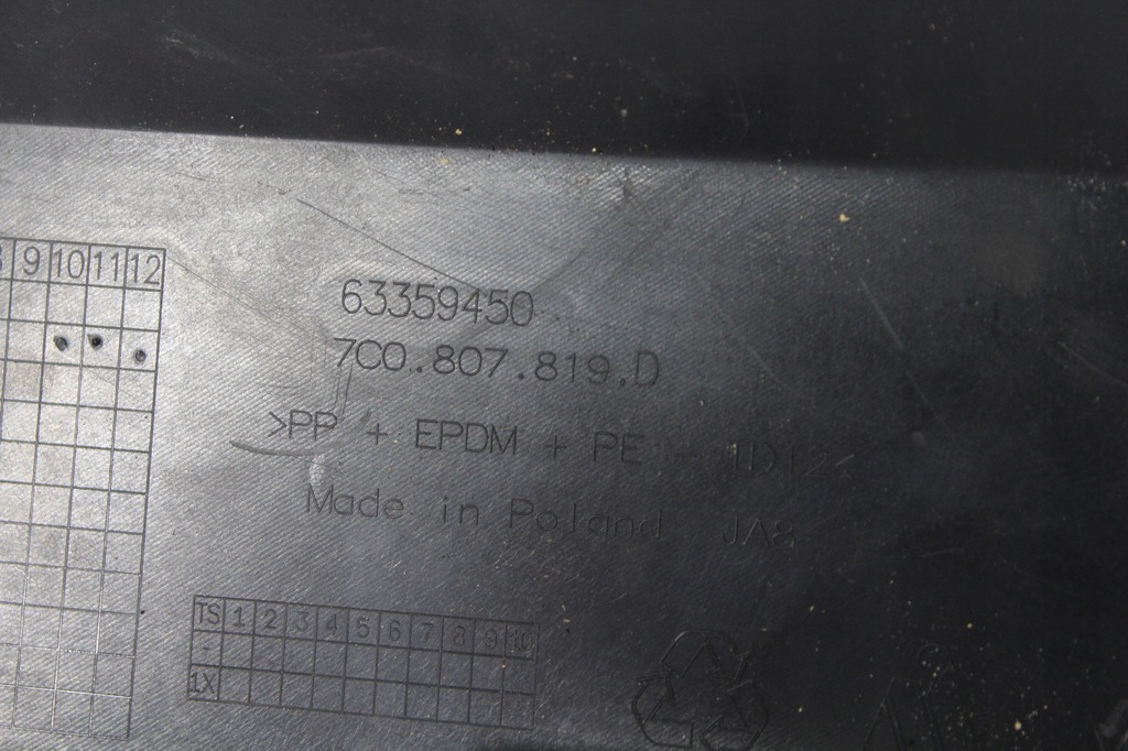 фото №7, Накладка молдинг бампер перед vw crafter ii man tge cała oem 7c0807819