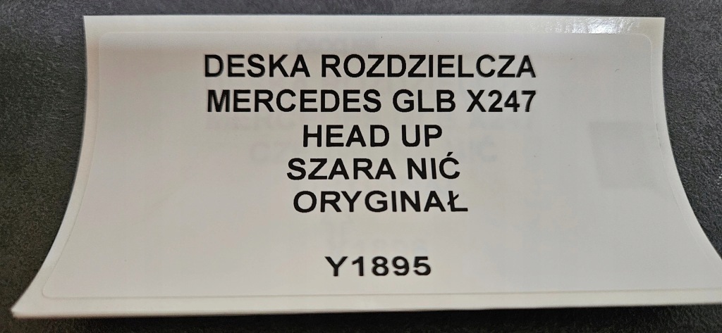 фото №8, Панель приладів приладова mercedes glb x247 head up оригінал сіра nić