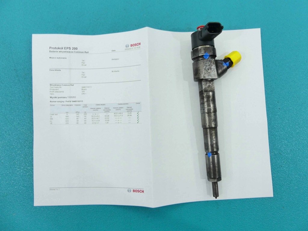 фото №1, Test форсунка alfa romeo 156 0445110111 1.9 jtd