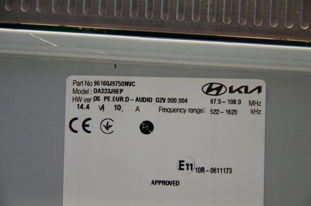 фото №9, Hyundai kona радіо lift 96160j750nvc nowa