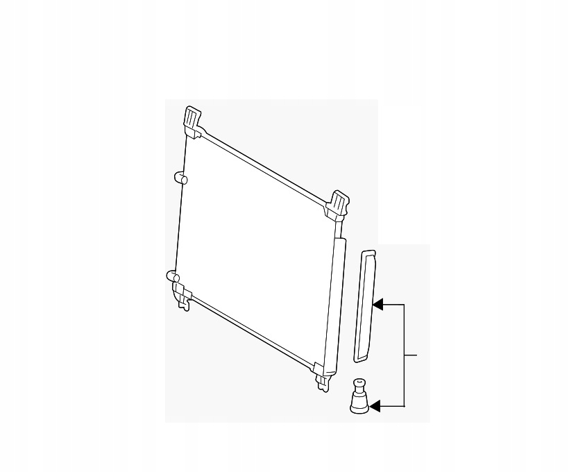 фото №2, Lexus rx350 450h 15 - 22 конденсатор радиатор кондиционера
