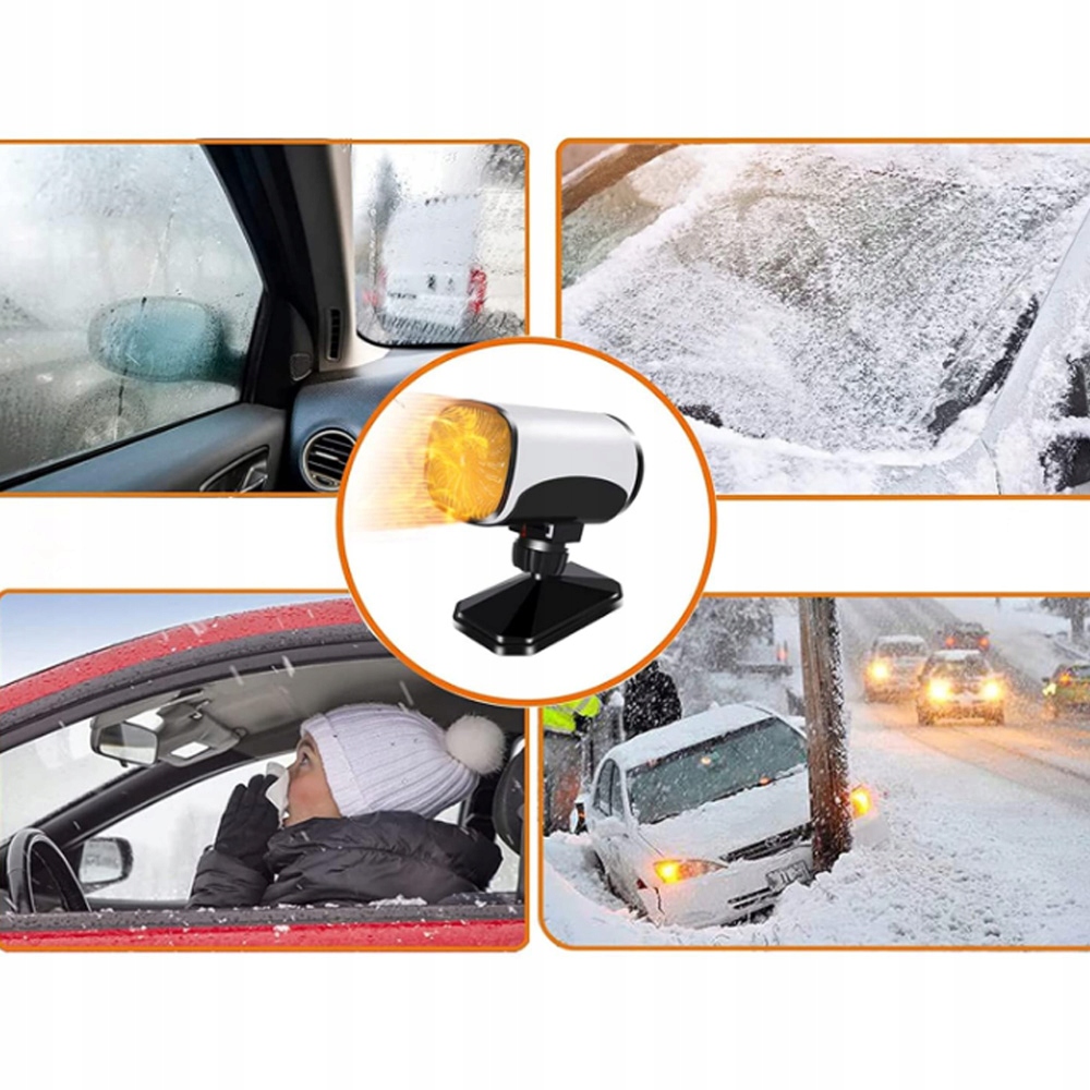 фото №9, Вентилятори odmrażacza do вікон автомобільних, штекер прикурювача, 12v 600w