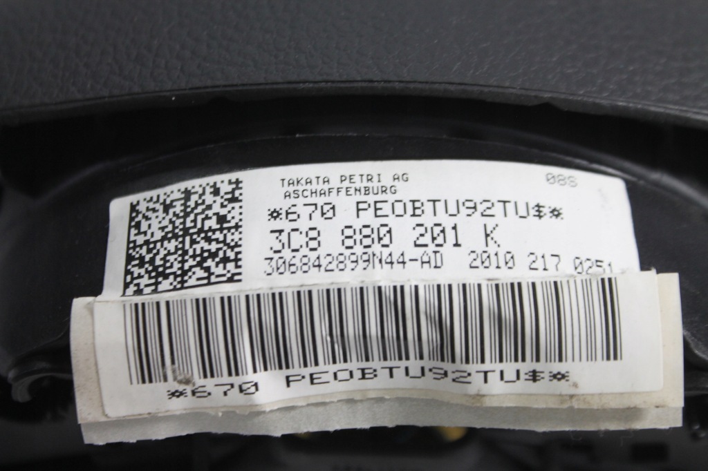 фото №5, Подушка безопасности подушка водителя 3c8880201k golf vi 08-16