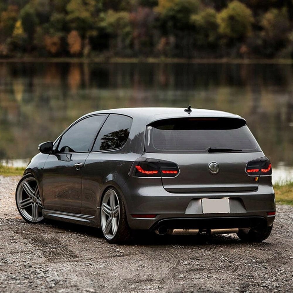 фото №11, Лампы задние kpl full led neon oled тюнинг black vw golf vi 6 5k0 2008-2013