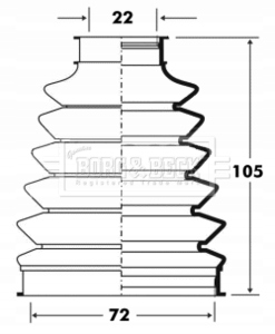 Купити Захист шарнір комплект  peugeot 1007 fiat punto bcb6073