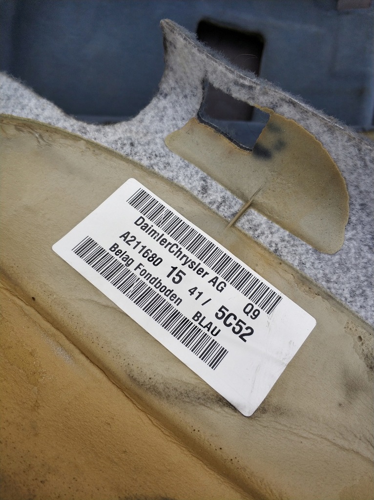 фото №13, Килимок підлога обшивка салону mercedes w211 europa