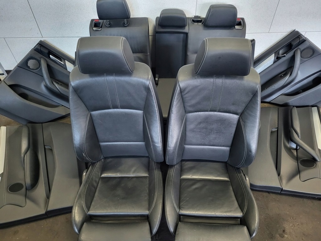 фото №16, Bmw x3 f25 m-pakiet сидіння заднє сидіння обшивка сидіння підігрів оббивка czarna uk