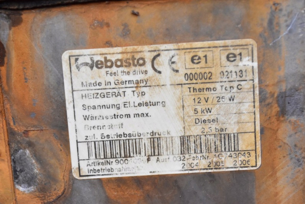 фото №8, Webasto обігрівач стояночний d595-jdxaa-03 kia sorento 1 i 2.5 crdi 140 km