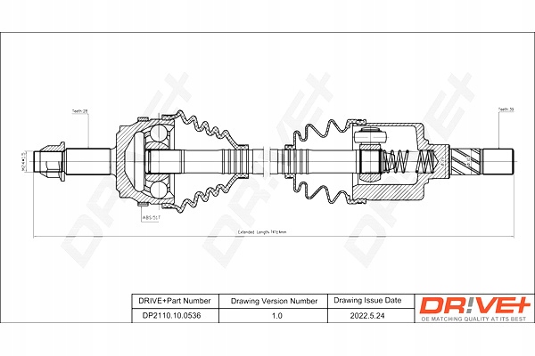 Приводной вал приводная renault master 06- l drive+ Цена