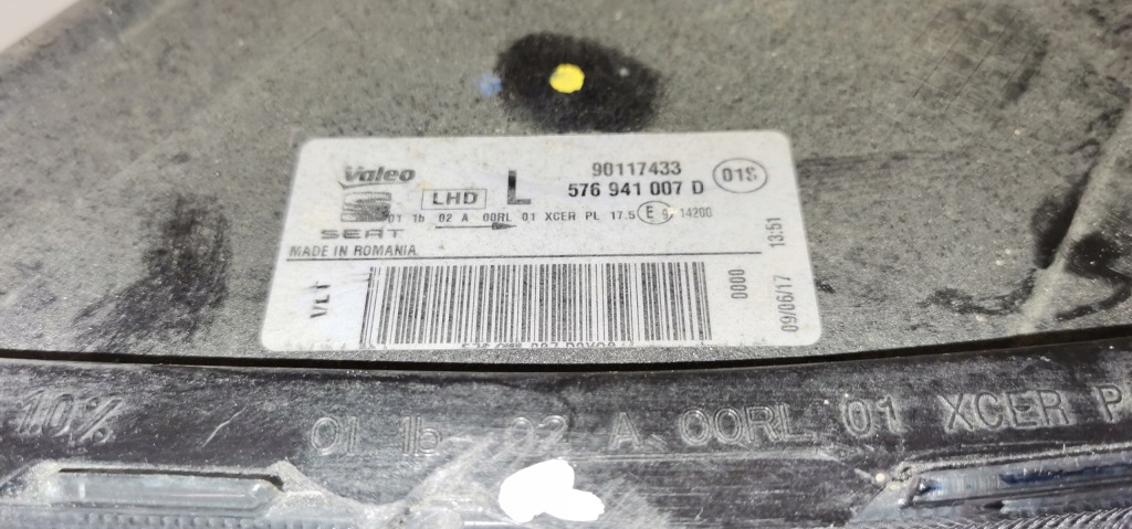Seat ateca фара левая передняя full led 576941007d Оригинал